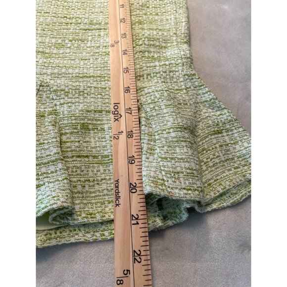 Vtg Alberto Makali Tweed Mermaid Pencil Skirt Ruffle Hem 2 Classic Y2K - Picture 7 of 11
